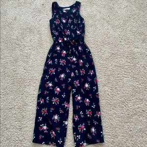 Abercrombie kids floral jumpsuit